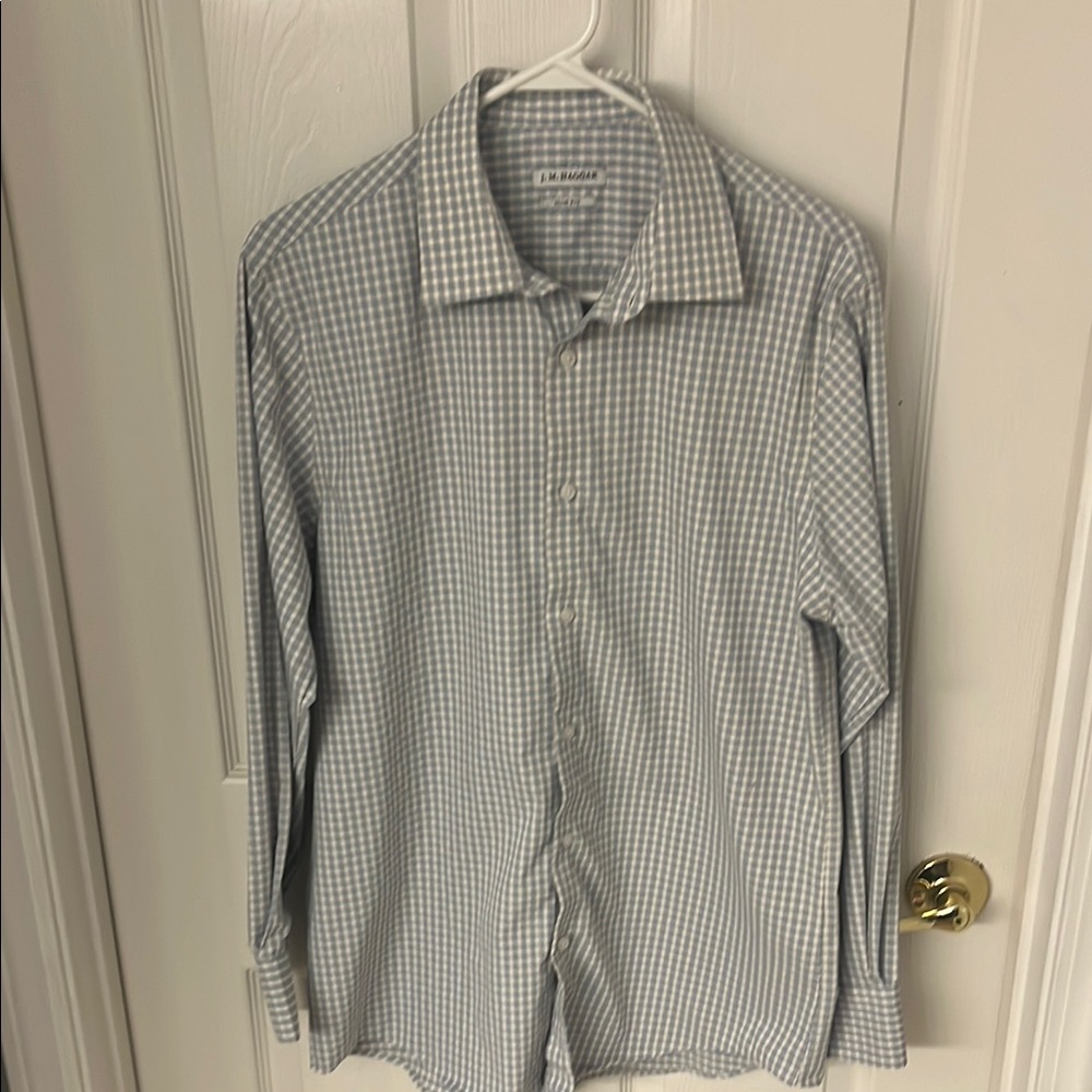 J M Haggar Performance Dress Shirt 15-15.5 x 32/33